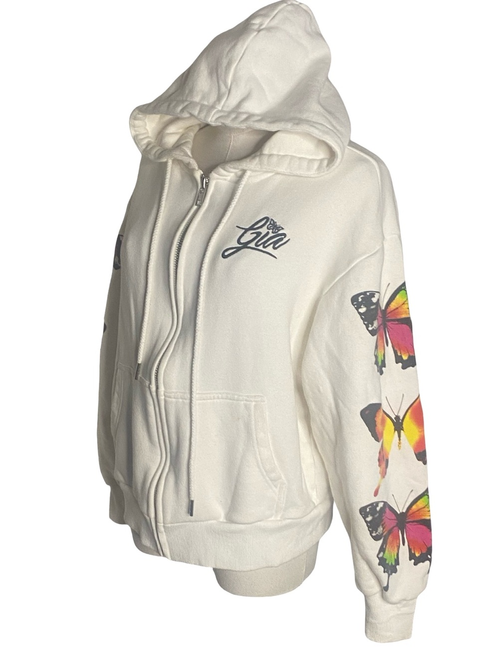 I.AM.GIA Aporia White Butterfly Zip Up Hoodie XXS
Y2K Streetwear - Picture 4 of 8